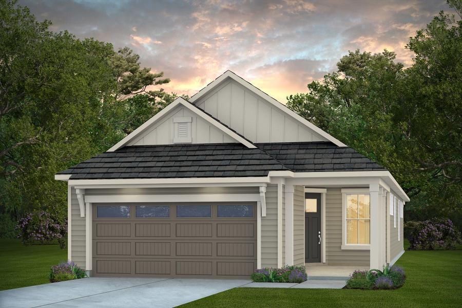 Representative exterior photo of a completed home built from the Contour by Del Webb in Del Webb Carolina Ridge, Midland, NC (Image 27).