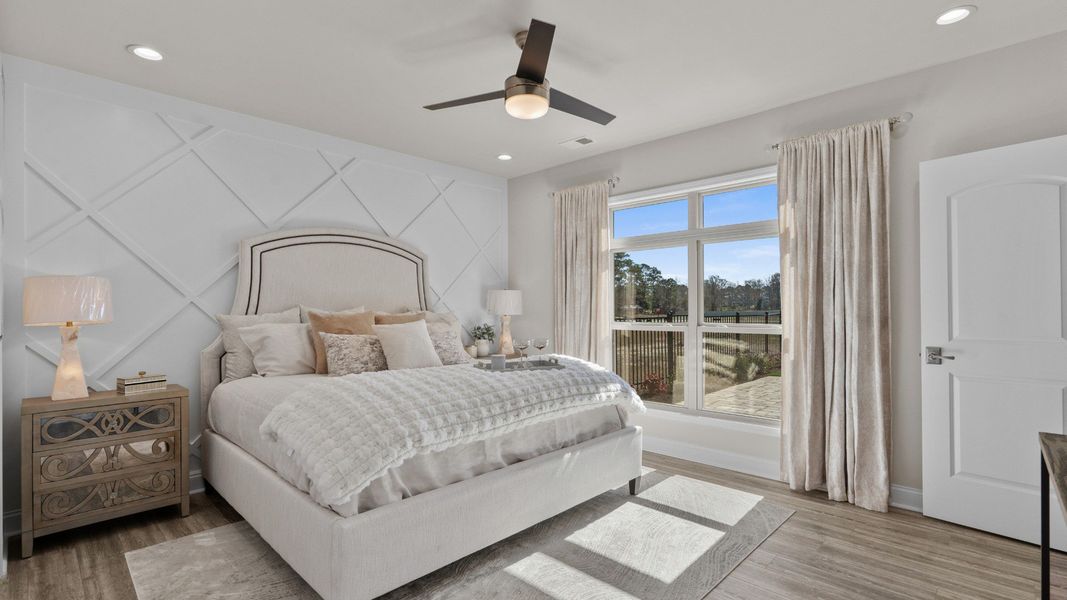 Furnished interior view inside a new home in Courtyards by Carrell, Ocean Isle Beach (Image 9). Furnished interior view inside a new home in Courtyards by Carrell, Ocean Isle Beach (Image 9).