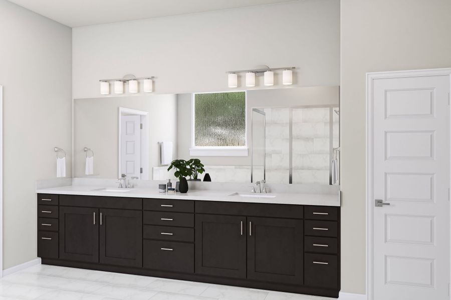 Representative furnished interior of a home built from the Bryker by Tri Pointe Homes in Lariat, Liberty Hill (Image 17).