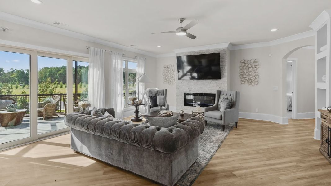 Furnished interior view inside a new home in Courtyards by Carrell, Ocean Isle Beach (Image 36). Furnished interior view inside a new home in Courtyards by Carrell, Ocean Isle Beach (Image 36).