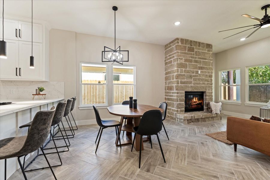 Furnished interior view inside a new home in , La Porte (Image 13).