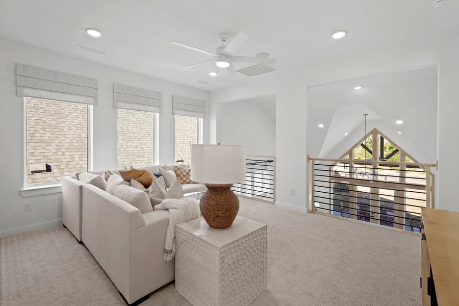 Furnished interior view inside a new home in Elyson 45' & 70', Katy (Image 16).