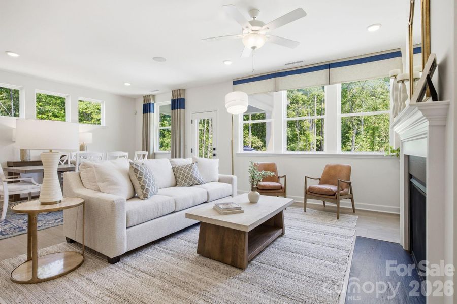 Furnished interior view inside a new home in Windgate, Mooresville (Image 24). Furnished interior view inside a new home in Windgate, Mooresville (Image 24).