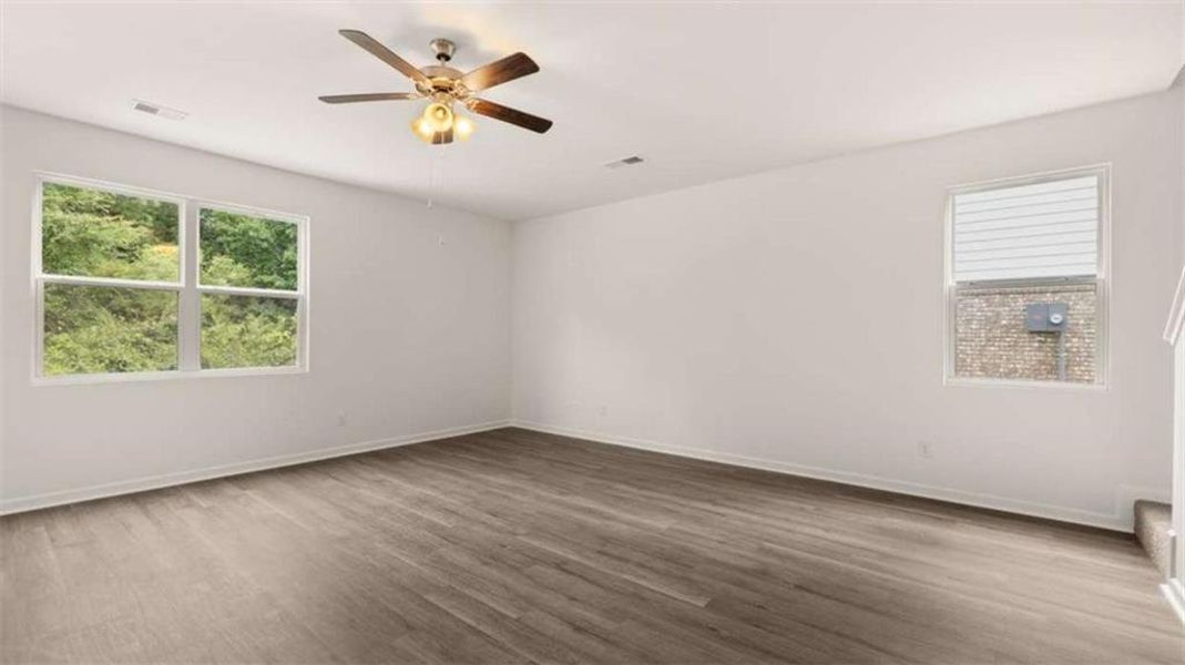 Spacious, unfurnished interior of a new home in Bridle Creek, Locust Grove (Image 16). Spacious, unfurnished interior of a new home in Bridle Creek, Locust Grove (Image 16).