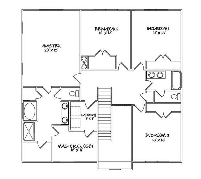 2D floor plan layout of this home in , Edgefield, SC (Image 2).