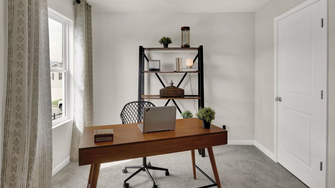 Representative furnished interior of a home built from the Salem by D.R. Horton in Price's Crossing, LaFayette (Image 26).
