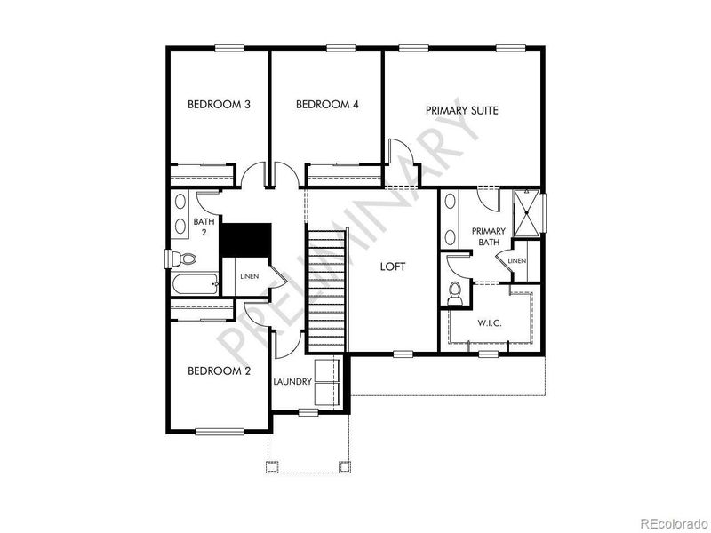 2D floor plan layout of this home in , Windsor, CO (Image 3).