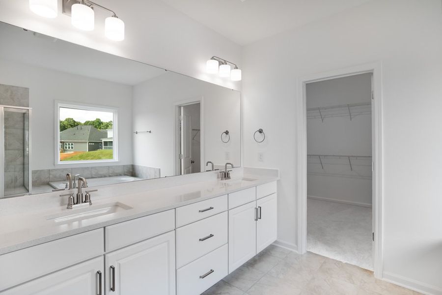 Representative furnished interior of a home built from the Leland by Taylor Morrison in Stafford at Langtree, Mooresville (Image 15).