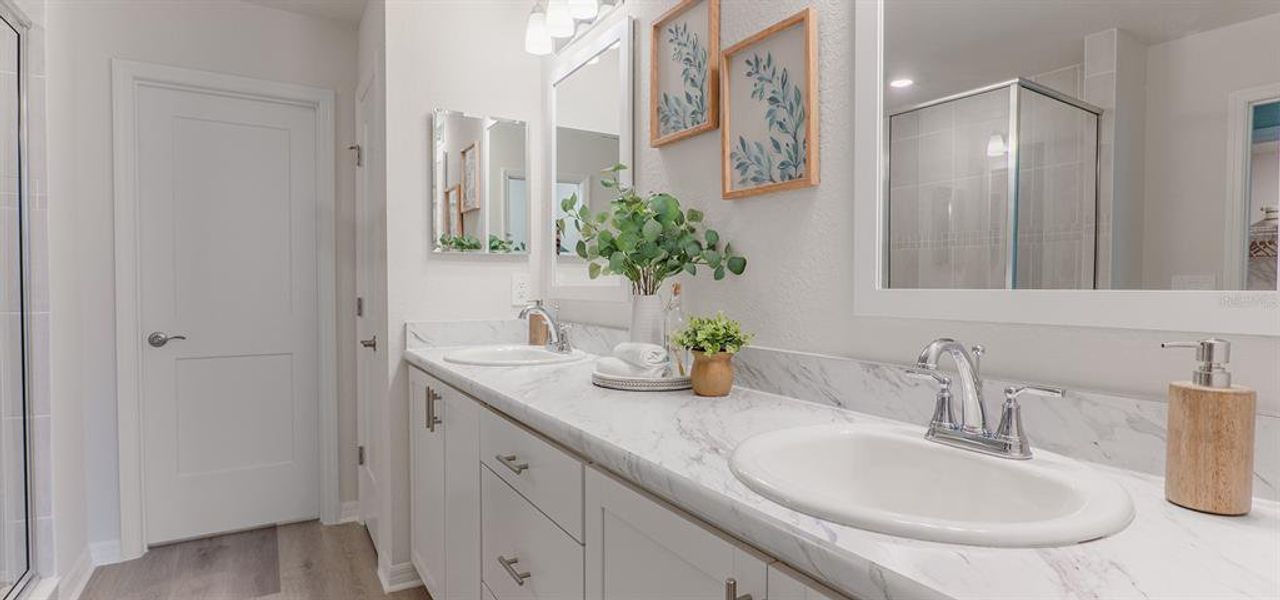 Furnished interior view inside a new home in Ralston Reserve at Siena, St. Cloud (Image 8).