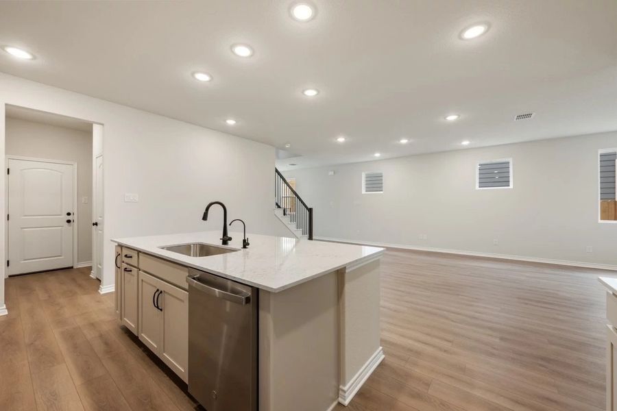 Furnished interior view inside a new home in Lariat, Liberty Hill (Image 10).