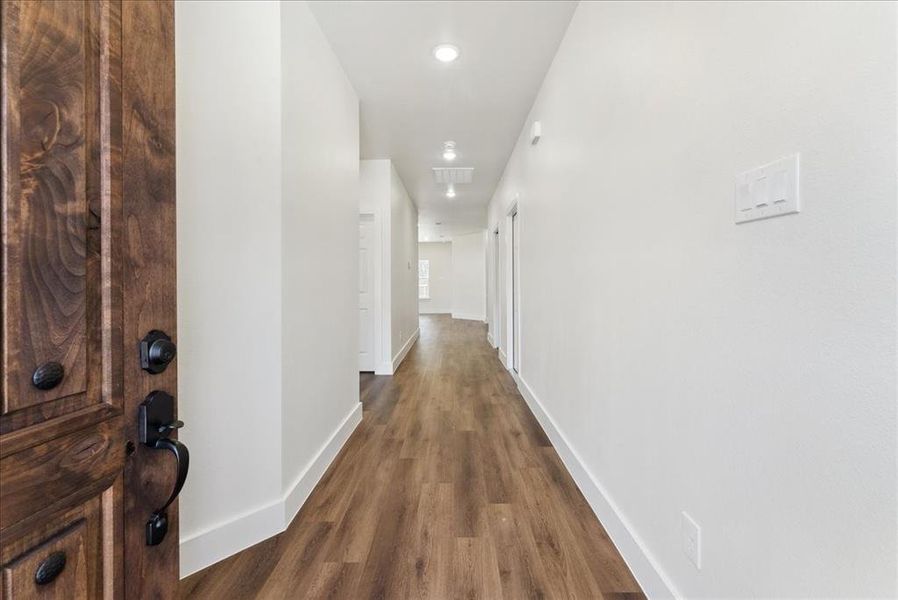 Corridor at entrance of the home