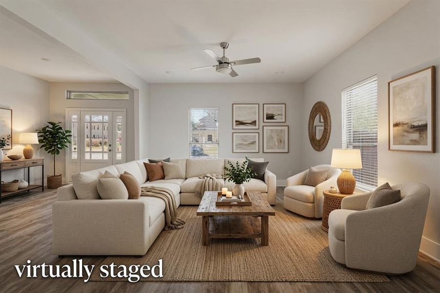 Furnished interior view inside a new home in , Terrell (Image 12). Furnished interior view inside a new home in , Terrell (Image 12).