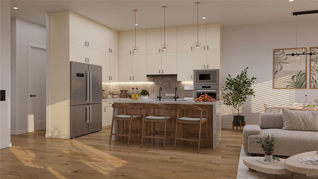 Furnished interior view inside a new home in , Houston (Image 12).