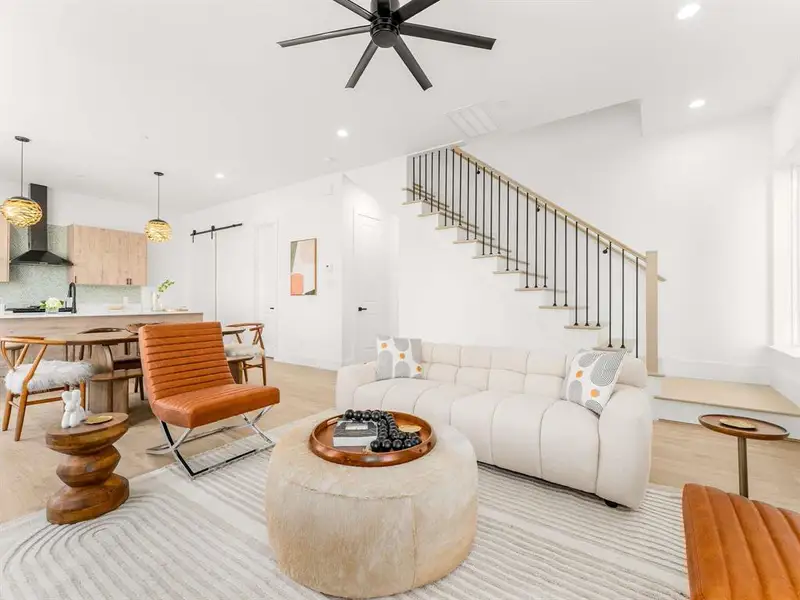 Furnished interior view inside a new home in , Dallas (Image 24).