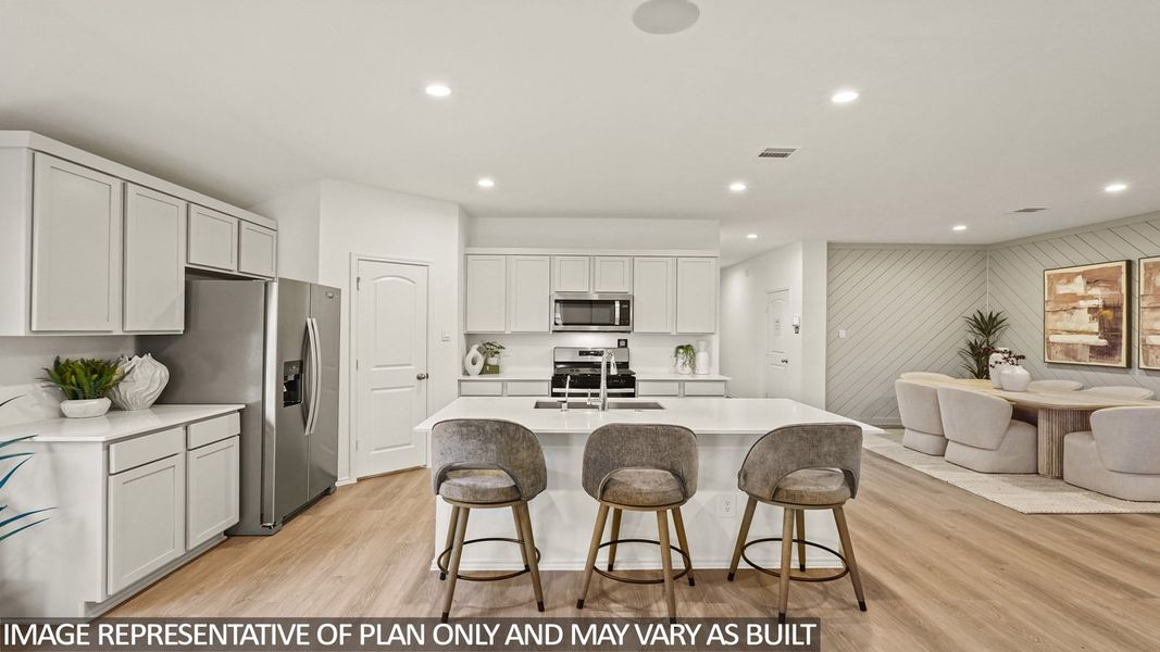 Furnished interior view inside a new home in Newport Pointe, Crosby (Image 8).
