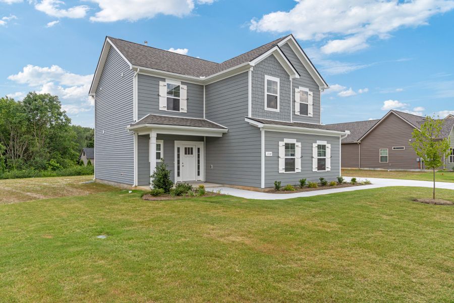 Front exterior of a new home in Stillwater, Tullahoma, TN, highlighting curb appeal (Image 16).