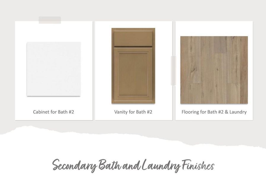Secondary Bath & Laundry Finishes