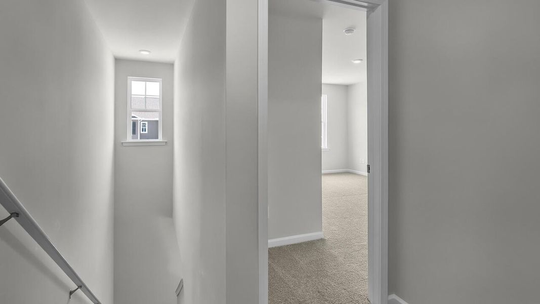 Spacious, unfurnished interior of a new home in The Willows at Blake Farm, Wilmington (Image 15). Spacious, unfurnished interior of a new home in The Willows at Blake Farm, Wilmington (Image 15).