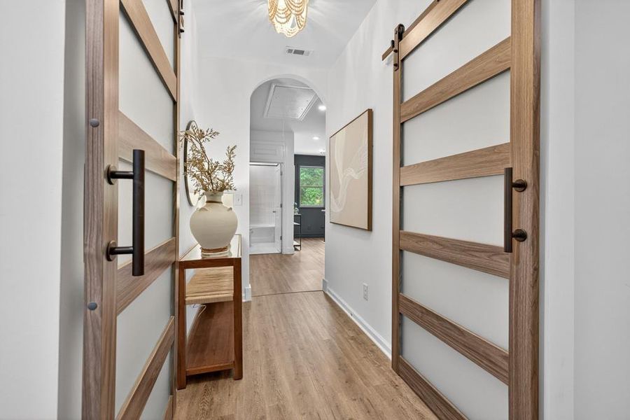 Furnished interior view inside a new home in , Flowery Branch (Image 12). Furnished interior view inside a new home in , Flowery Branch (Image 12).