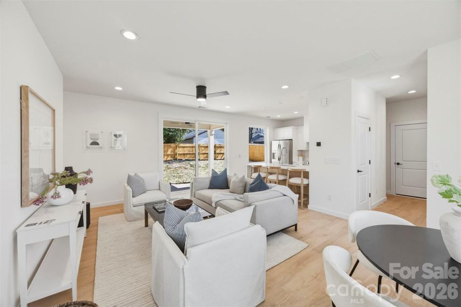 Furnished interior view inside a new home in , Charlotte (Image 10).