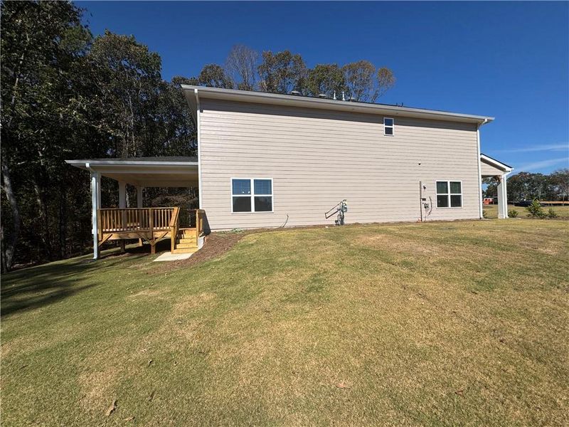Exterior details and patio area of a home in Tuscany Hills, Douglasville (Image 18). Exterior details and patio area of a home in Tuscany Hills, Douglasville (Image 18).