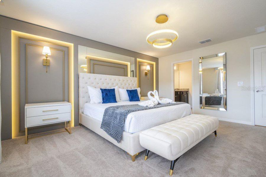 Furnished interior view inside a new home in , Davenport (Image 15).