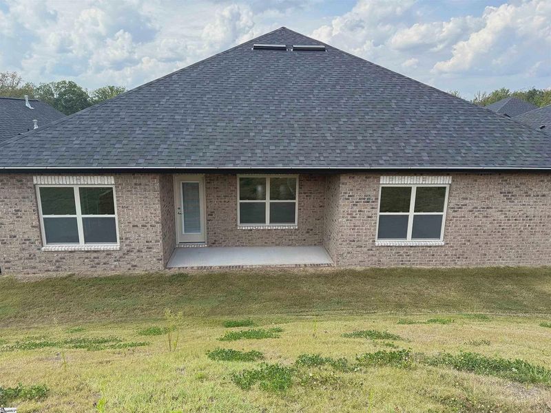 Exterior details and patio area of a home in Bracken Woods, Piedmont (Image 3). Exterior details and patio area of a home in Bracken Woods, Piedmont (Image 3).