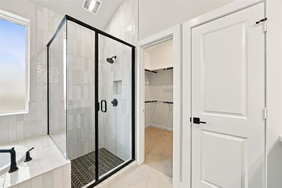 Furnished interior view inside a new home in Elyson 45' & 70', Katy (Image 9).
