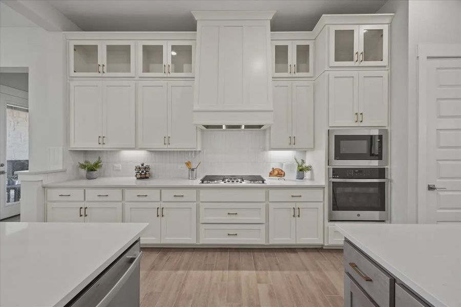 Representative furnished interior of a home built from the Bradley by Chesmar Homes in Sweetwater, Austin (Image 8).