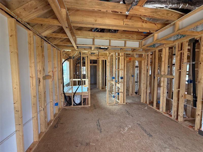 In-progress construction of a new home in The Cottages at La Cima, San Marcos, TX (Image 10). In-progress construction of a new home in The Cottages at La Cima, San Marcos, TX (Image 10).