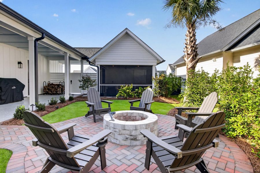 Exterior details and patio area of a home in , Summerville (Image 36). Exterior details and patio area of a home in , Summerville (Image 36).