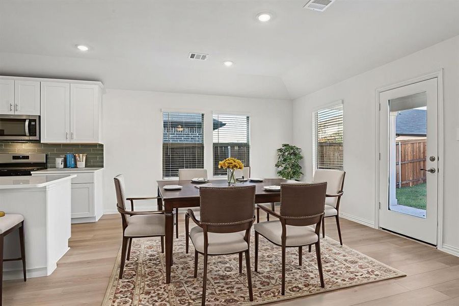 Furnished interior view inside a new home in Lakehaven - Signature Series, Farmersville (Image 10). Furnished interior view inside a new home in Lakehaven - Signature Series, Farmersville (Image 10).