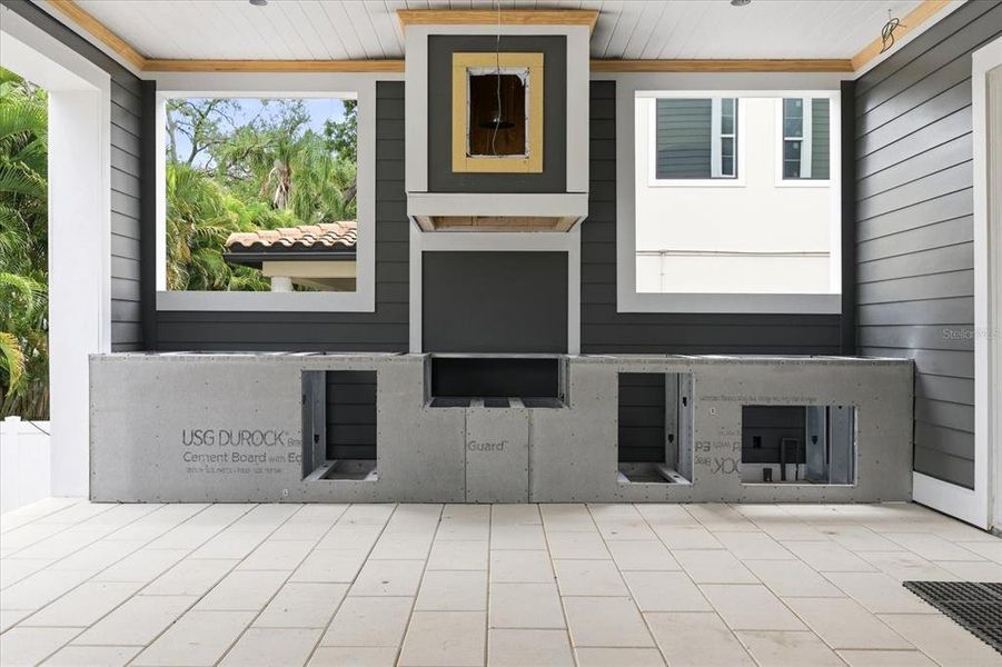 Exterior details and patio area of a home in , Tampa (Image 10).