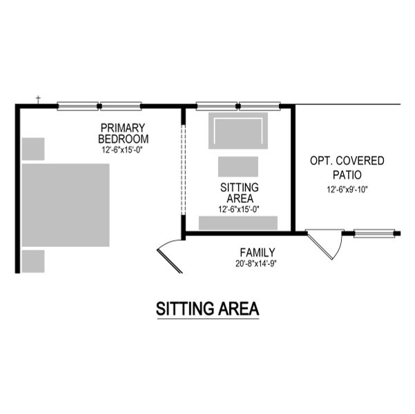 2D floor plan layout for the Diamond | Prairie Winds by Trophy Signature Homes in Prairie Winds, Hutto, TX (Image 28). 2D floor plan layout for the Diamond | Prairie Winds by Trophy Signature Homes in Prairie Winds, Hutto, TX (Image 28).