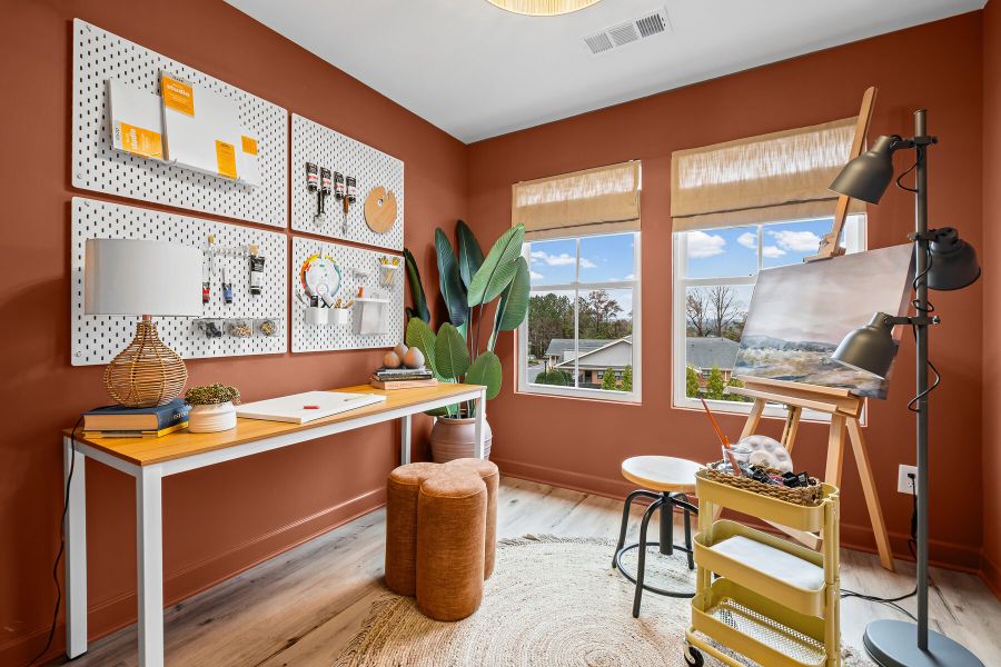 Representative furnished interior of a home built from the The Greenfield by JW Collection in The Village at River Green, Canton (Image 14).