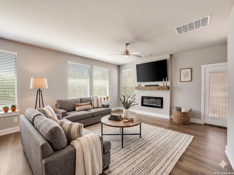 Furnished interior view inside a new home in Stillwater Ranch, San Antonio (Image 17).