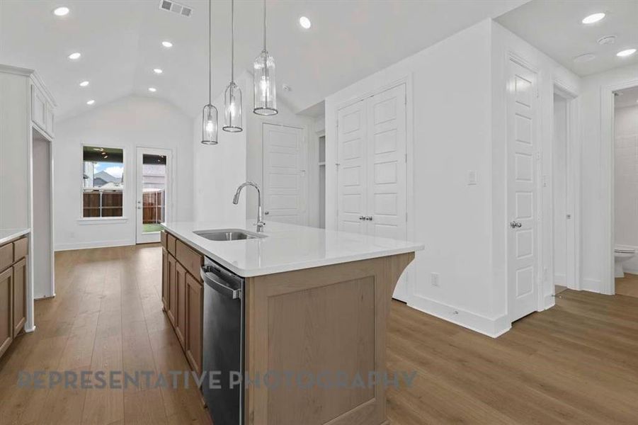 Furnished interior view inside a new home in Waterscape, Royse City (Image 7).