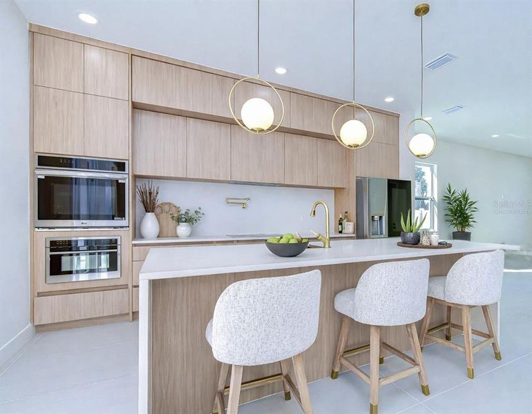 Furnished interior view inside a new home in , Tampa (Image 12).