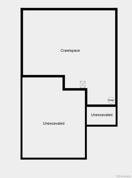 Crawlspace Floor Plan - Additional Highlights Include: Extended hard flooring at main level, door at primary bed to bath, GE energy star refrigerator, and freestanding stainless steel gas range in place of electric