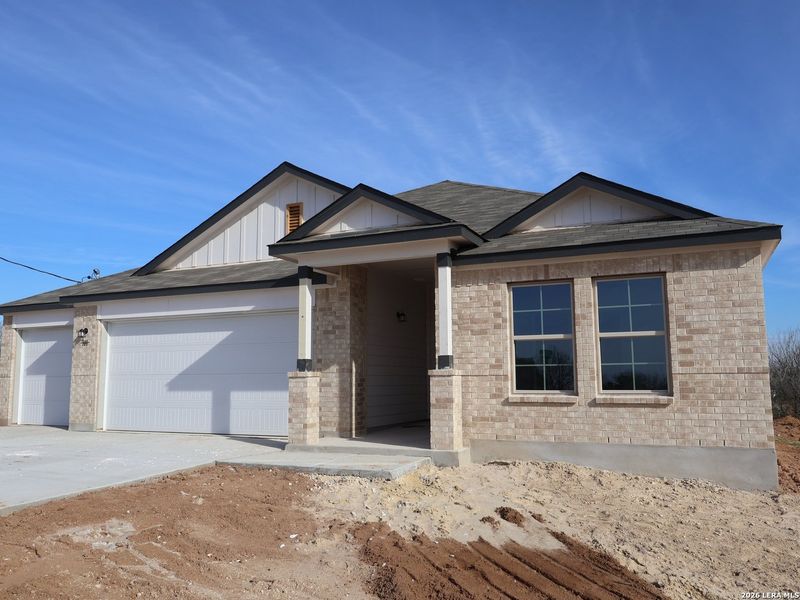 In-progress construction of a new home in Chaparral Ranch, Floresville, TX (Image 28).
