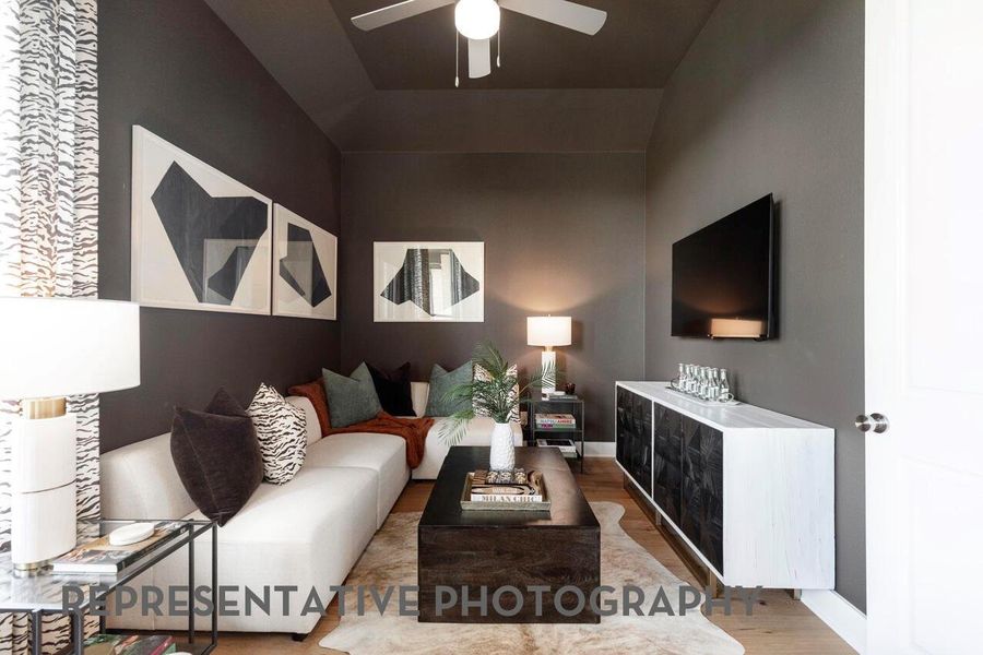Furnished interior view inside a new home in ARTAVIA, Conroe (Image 16).