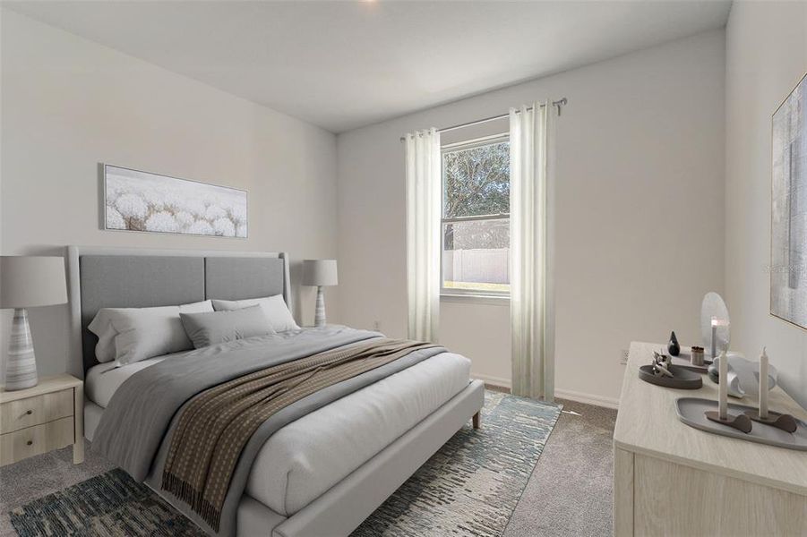 Furnished interior view inside a new home in Sunset Lakes Estates, Mascotte (Image 12).