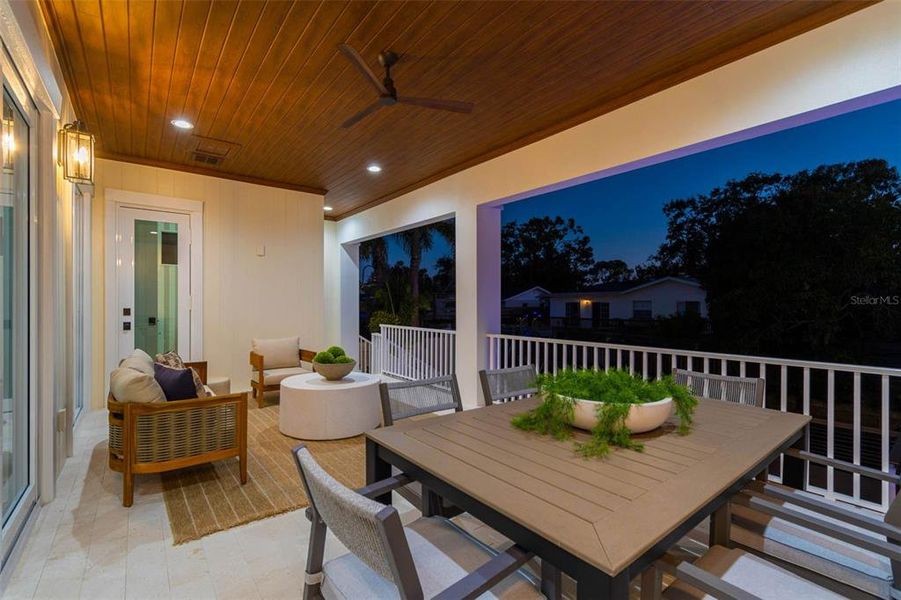 Exterior details and patio area of a home in , Tampa (Image 47).