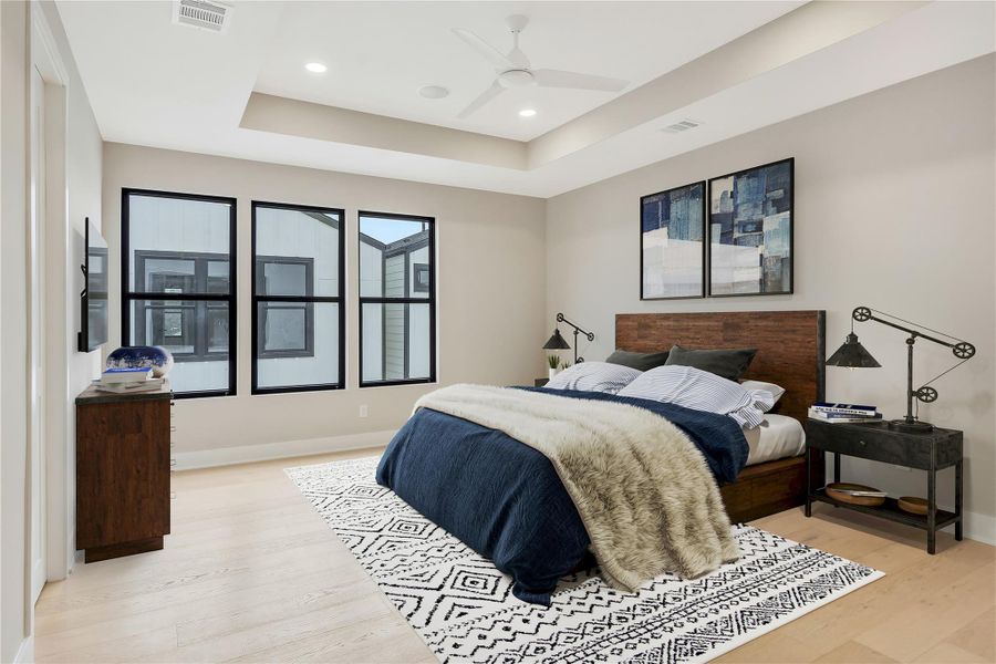 Furnished interior view inside a new home in , Houston (Image 9).