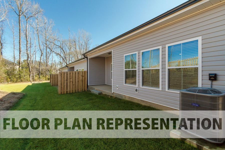 Front exterior of a new home in Caroleton Townhomes, Grovetown, GA, highlighting curb appeal (Image 8).