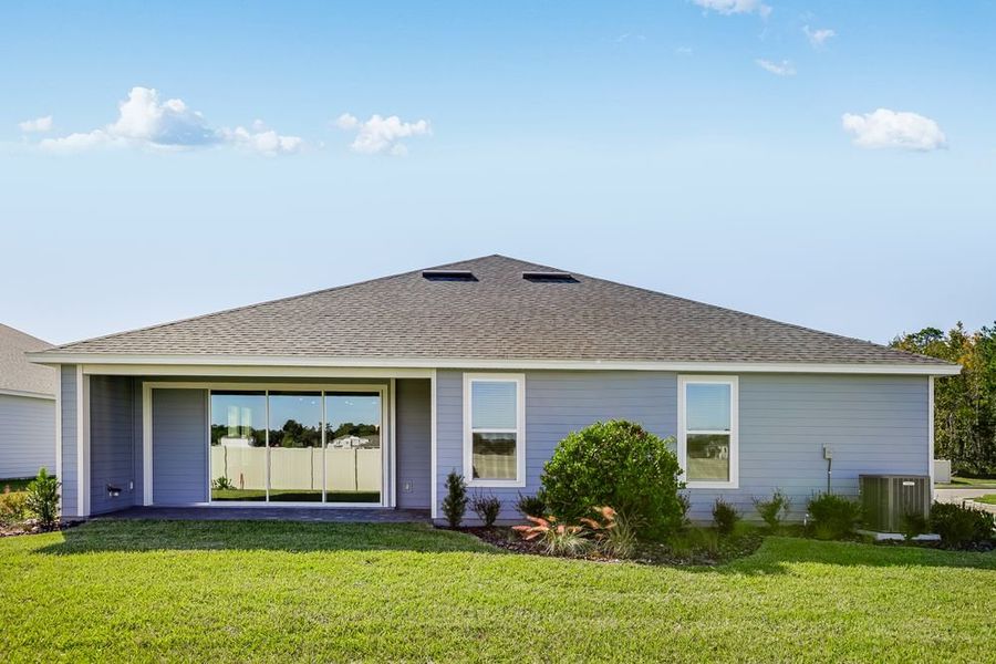 Exterior details and patio area of a home in Headwaters at Lofton Creek, Yulee (Image 19). Exterior details and patio area of a home in Headwaters at Lofton Creek, Yulee (Image 19).
