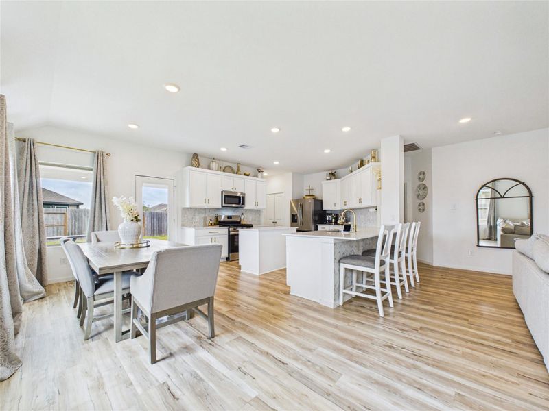 Furnished interior view inside a new home in Sterling Point at Baytown Crossings: Wildflower II Collection, Baytown (Image 16). Furnished interior view inside a new home in Sterling Point at Baytown Crossings: Wildflower II Collection, Baytown (Image 16).