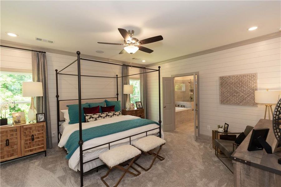 Furnished interior view inside a new home in Waterhaven Single Family, Cumming (Image 16).