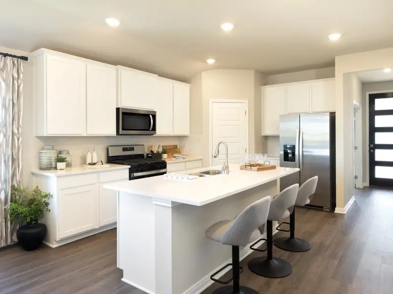 Furnished interior view inside a new home in Comanche Ridge, San Antonio (Image 6).