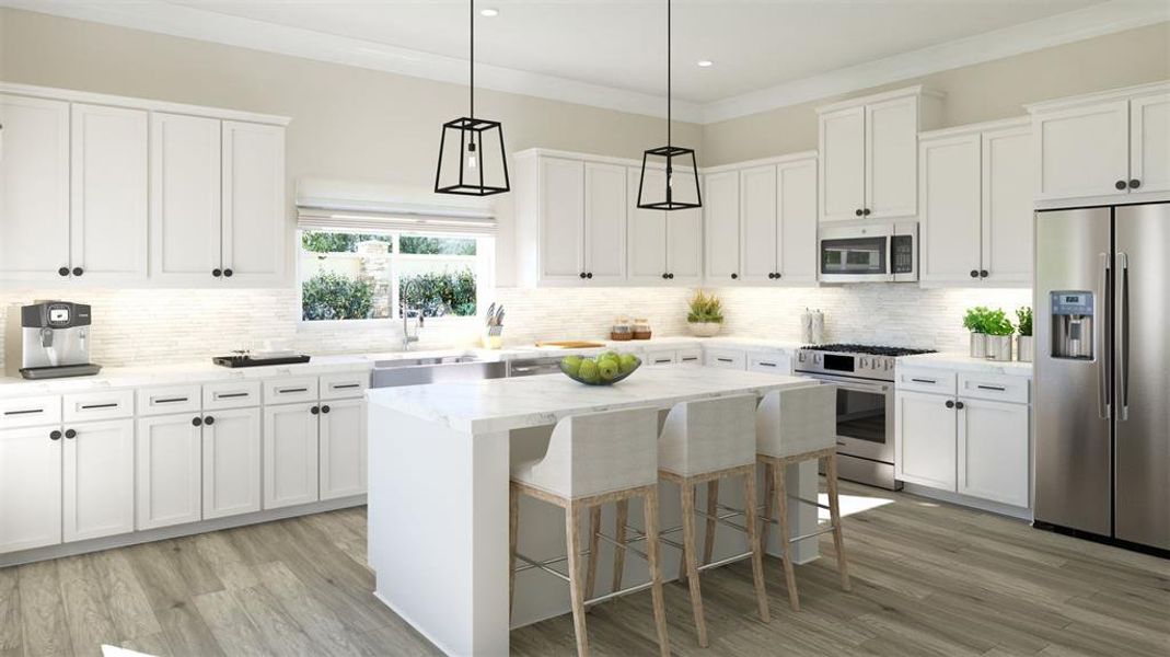 Furnished interior view inside a new home in North Square at Uptown, Celina (Image 14).
